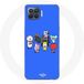 Oppo A93 BTS BT21 Tata Chimmy Cooky Rj Koya Shooky en Mang Speel muziek Blauwe achtergrond Maniacase