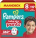 Pampers Baby-Dry Pants - Maat 8 (19kg+) - 117 Luierbroekjes - Maandbox