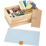 Prym Natura Azzurro opbergdoos van rubber 25 x 15 x 9 cm