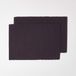 Homescapes zwarte placematset van 2 – 100% katoen, 33x50 cm