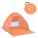 Outsunny Abri de plage, pliable, pop-up, automatique, orange
