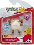 Jazwares Pokémon - Battle Figure Set 3 Pack: Impidimp, Piplup, Primape