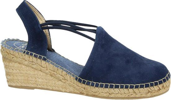 Toni Pons Tremp Dames Espadrilles met sleehak - Blauw - Maat 38