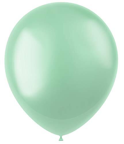 Folat 19754 latex ballonnen ovaal - lichtgroen glanzend - 33 cm - 50 stuks.