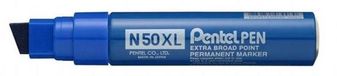 Pentel N50XL permanente marker Beitelvormige punt Blauw 6 stuk(s)