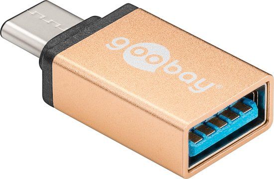 Goobay USB-C / USB OTG Adapter - Goud - 10 stuks
