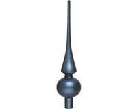 Ksd Kaemingk 5 stuks piek glas mat diameter 6x26cm nacht blauw KSD