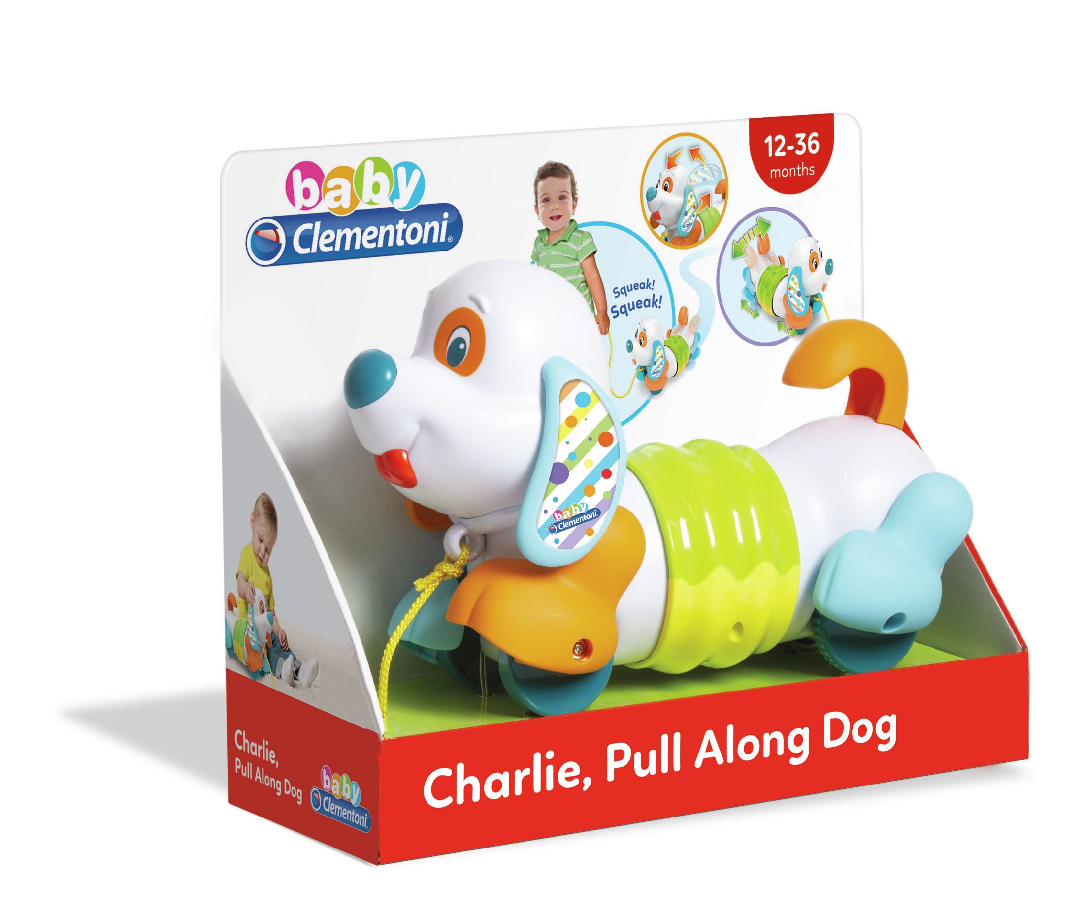 Clementoni Baby Charlie Trekdier Hond - 1+ jaar - Multicolour
