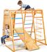 VEVOR Aire de jeux intérieure, structure d'escalade en bois (9-en-1), capacité de charge 113 kg, ensemble de jouets d'escalade Montessori avec balançoire, structure d'escalade, toboggan, échelle en bois, échelle de corde, filet d'escalade, mur d'escalade, barre et corde