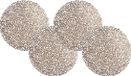 Krist+ Placemats - Rond - Koper - 38 cm - Set van 12 stuks