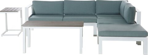 Beliani Loungeset aluminium wit MESSINA