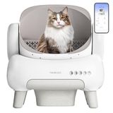 Neakasa M1 Lite Zelfreinigende kattenbak met open bovenaan, XXL capaciteit, app-bediening, veilig, onmiddellijke reiniging, geurvrij en hygiënisch, voor grote katten en meerkattenhuishoudens