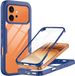 Techsuit Hoesje geschikt voor HONOR 600/600 Pro - ColorVerse 360 Case met Screenprotector - Blauw