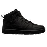 Nike Court Borough Mid 2 (PS) Sneakers Junior Zwart Leer Unisex Maat 35