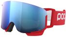 POC Nexal Mid Wide Fit Skibril Rood Partly Sunny Blue/CAT2