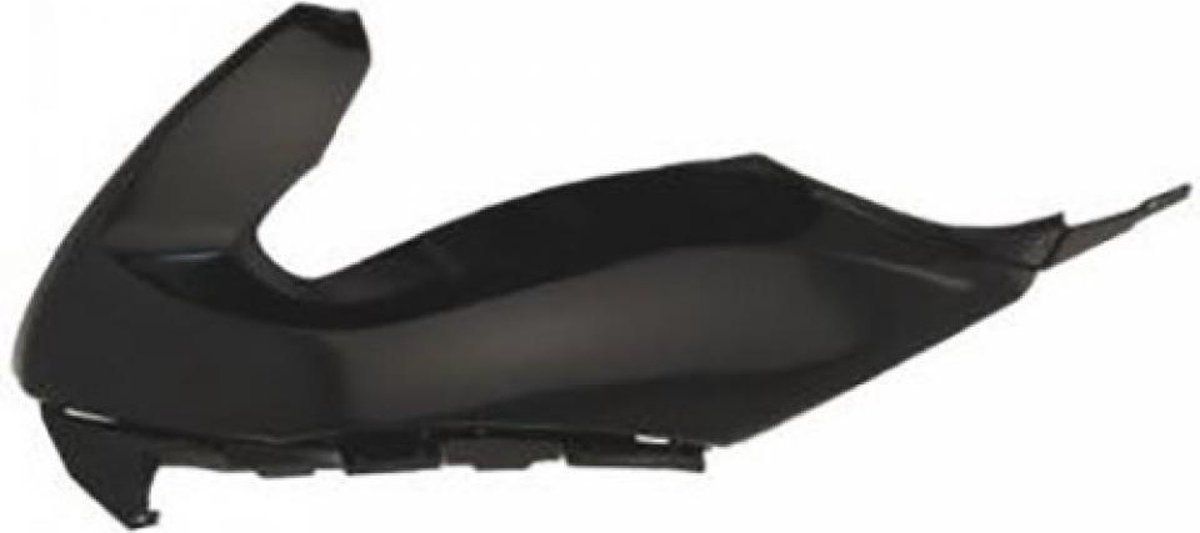 one by Camamoto 77380023BL kunststof bekleding zijwand onder zadel links, glanzend zwart, compatibel met Yamaha T-max 500 2008-2009-2010-2011