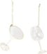 Decoris Kaemingk B.V. Drinkglas glas hang helder/goud a2