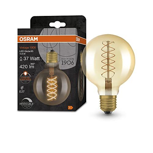 OSRAM Lamps OSRAM Vintage 1906 LED lamp, gold tint, 4.8W, 420lm