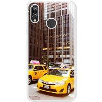 P20 Lite NY Taxi Bedrukt siliconen hoesje