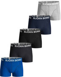 Björn Borg Björn Borg boxershort - set van 5 blauw/zwart/grijs