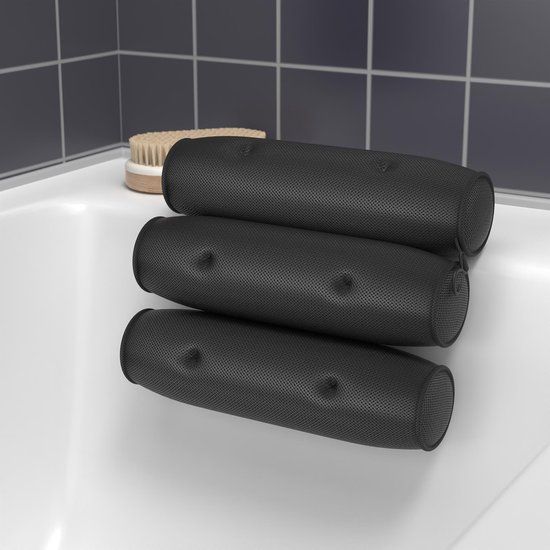 RelaxTub® Badkussen - Nekkussen Bad - Zwart