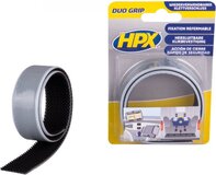HPX Duo grip klikband 25mm x 0,5m - Zwart - Universeel
