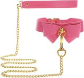 Taboom Scala 2.0 Collar and Leash Roze Leer