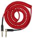 Cascha Advanced Line Gitaarkabel, Curly, Rood, 6m