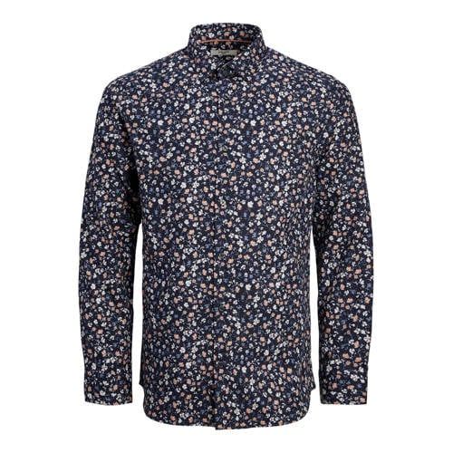 JACK & JONES PLUS SIZE loose fit overhemd JPRBLANORDIC Plus Size - night sky print