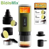 BioloMix Machine à expresso portable 3-en-1
