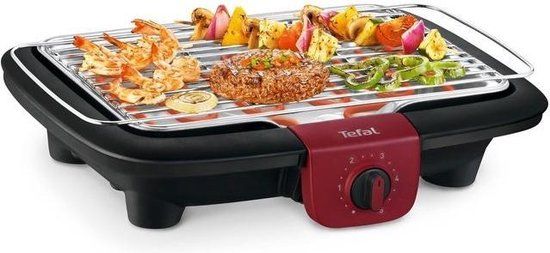 Tefal BG90E5 Contactgrill - Zwart/Rood
