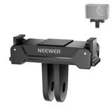 NEEWER Magnetische montageadapter compatibel met DJI Osmo Action 5 Pro 4 3, snelkoppelingsvoet met twee pinnen connector voor statieven, selfiesticks, vloging-accessoires, GP-73