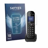 Savvies Screenprotector voor Panasonic KX-TGC463 - Folie Beschermfolie transparant 18 Stuks
