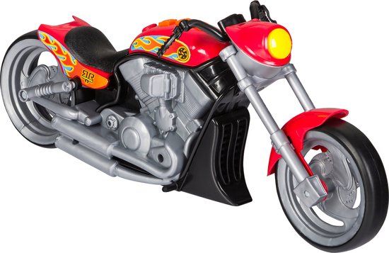 NIKKO Speelgoedmotor Road Rippers Nitro Burnout - Chopper Rode Vlammen - 28 cm