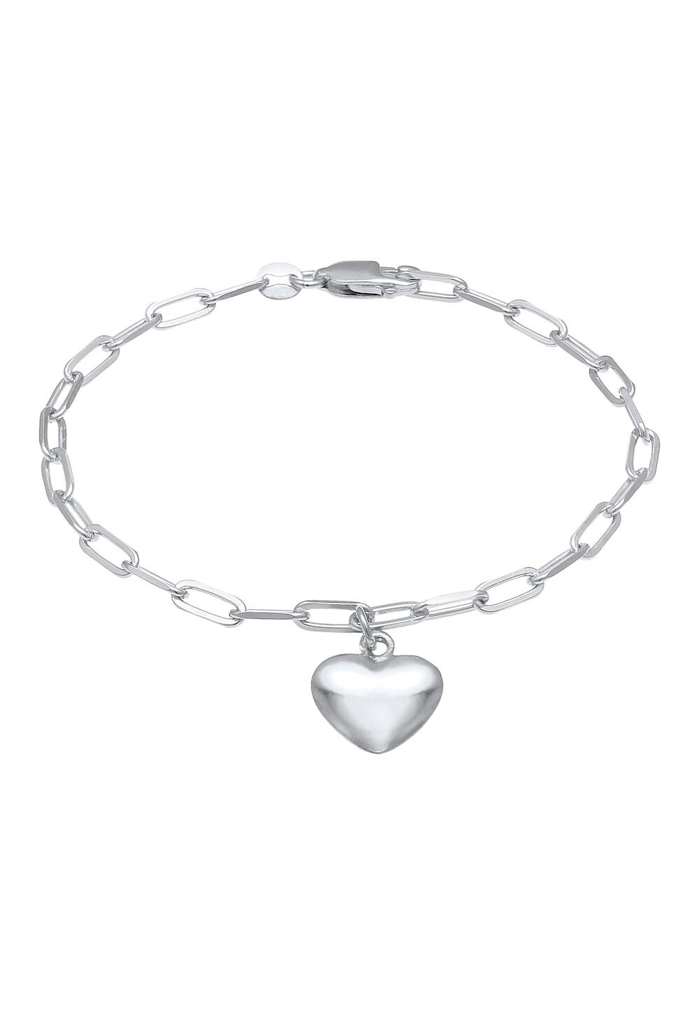 Elli Elli Elli Armband Dames Hart Liefde Links Ovale Trend in 925 Sterling Zilver Armbanden