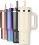 Milu Tumbler 1200ml met Rietje en Handvat | Beige