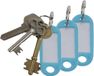 Merkloos / Sans marque Koopman International Gekleurde sleutelhangers - sleutel labels - 30x stuks - Blauw