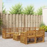 vidaXL - Bank loungeset - 8 zitplekken - Naturel - Polyester