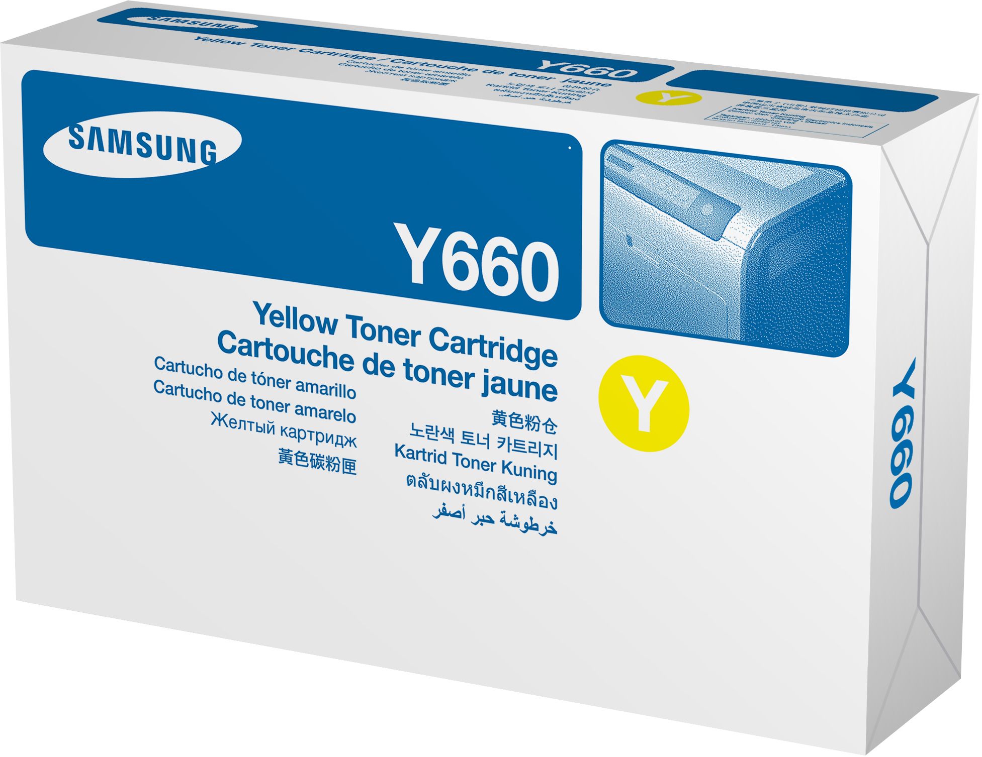 HP Samsung CLP-Y660A Yellow Toner Cartridge