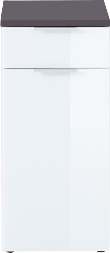 Germania GW-Pescara - Halfhoge badkamerkast - grafietkleurig en wit