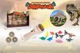 Merkpol projecteur dinosaure à piles avec 12 figurines de dinosaures