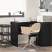 Maison Exclusive - Bureau, finition bois imitation chêne noir, matériau composite