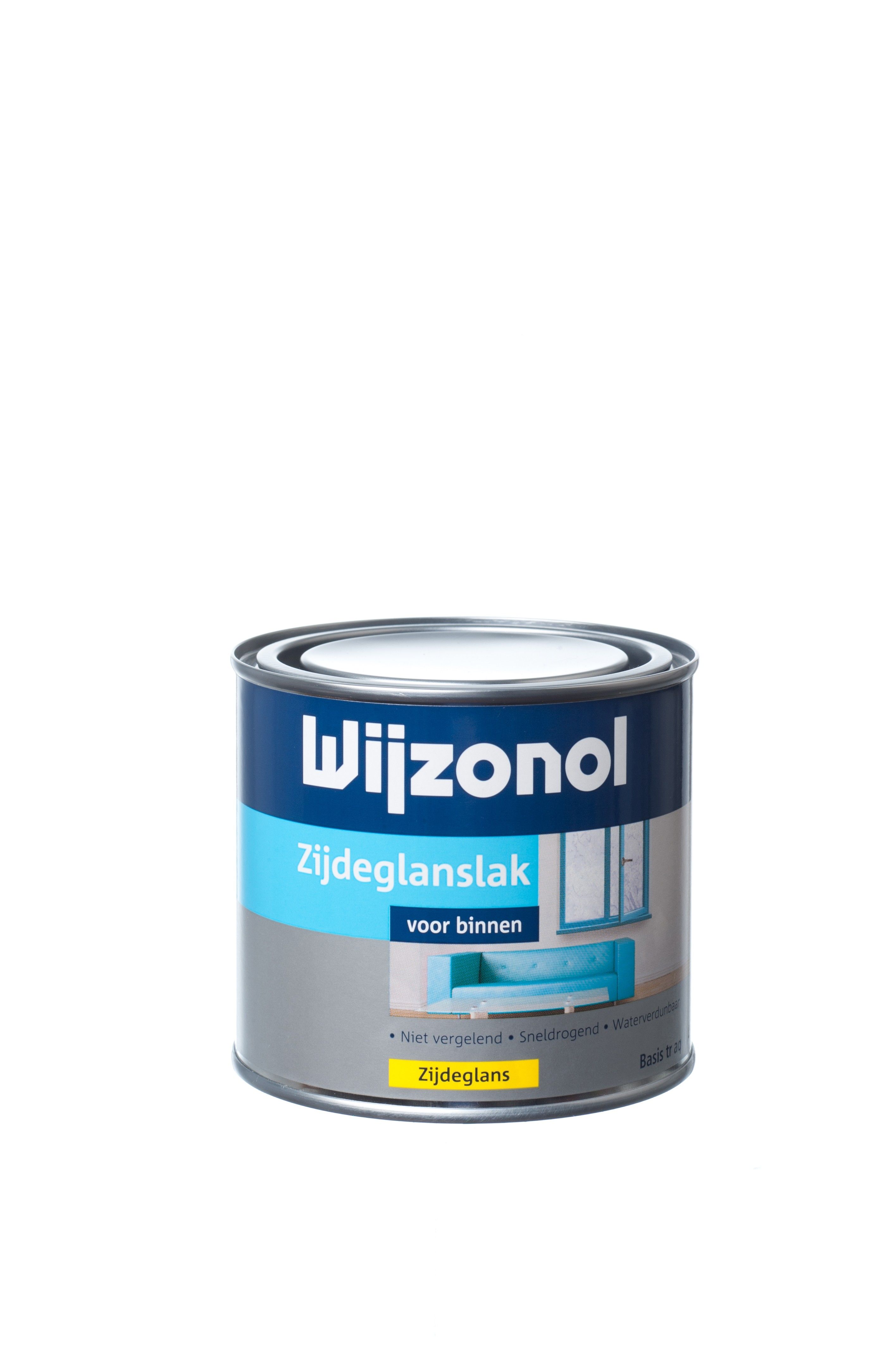 Wijzonol Interieur zijdeglanslak aqua wit 0.5l