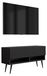 3E 3xE living.com 3xE living TV-meubel matzwart