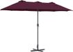 Syfax Tuinparasol 370 x 197 x 239 cm Polyester en Aluminium
