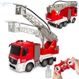 JAMARA Brandweer-draailadder Mercedes-Benz Antos 1:26 2,4 GHz