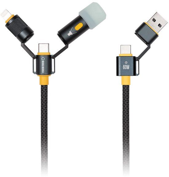 Waka Waka Connect Kabel Zwart 100cm