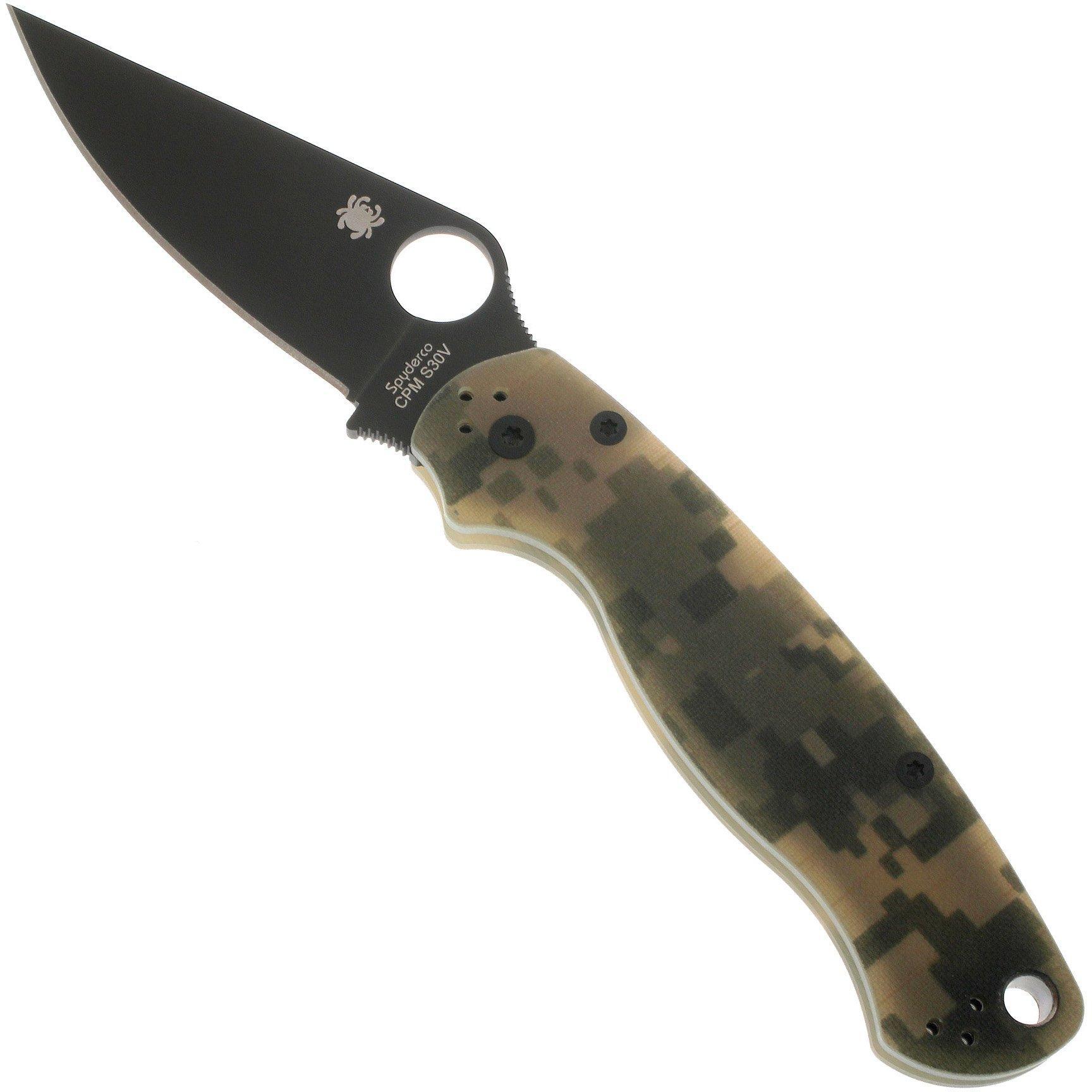 Spyderco Paramilitary 2 Camo Black C81GPCMOBK2 zakmes