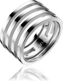 Zinzi Mart Visser by ZINZI zilveren ring glad wit MVR10