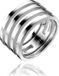 Zinzi Mart Visser by ZINZI zilveren ring glad wit MVR10
